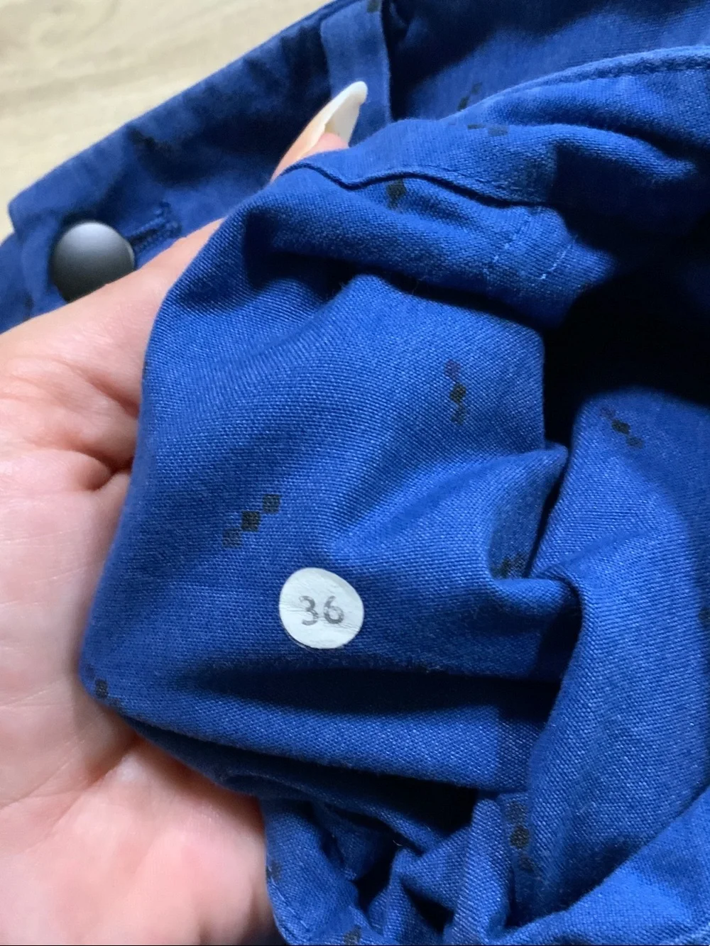 lululemon Men's Deep Blue Patterned Flat-Front Shorts